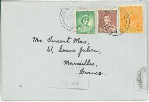 POSTAL HISTORY -  AUSTRALIA : COVER  to FRANCE from Glen Iris, Victoria 1938