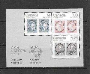 CANADA #756a  CAPEX'78  S/S   MNH