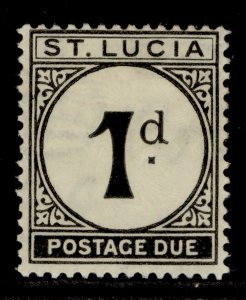 ST. LUCIA GV SG D3, 1d black, M MINT.