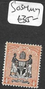 BRITISH CENTRAL AFRICA  (P1209B) ARMS  4D  SG 34  MOG