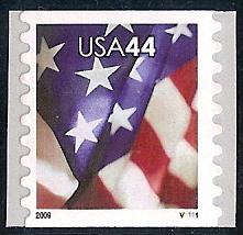 #4394, PL# Single. \Flag\ S/A  MNH  44 cent