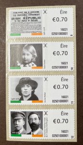 IRELAND MNH SOARs Hibernian S69-72 *2016* Easter Uprising