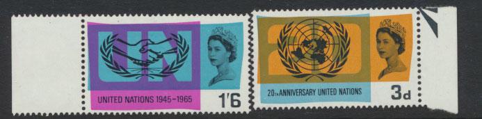 Great Britain SG 681 / 682    - MUH -  United Nations