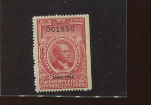 Scott R685 Revenue Documentary Series of 1954 $2500 Unused Stamp (Stock R685-A1)