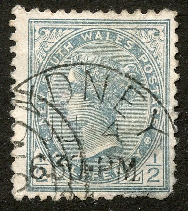 New South Wales, Scott #95b, Used