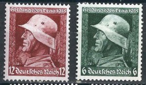 Germany 452-53 Mi 569-70 VF 1935 SCV $16.00