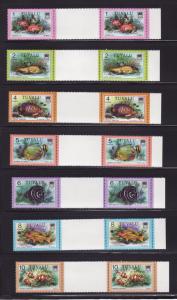 Tuvalu 96-108, 109-113 Gutter Pairs MNH Fish (C)