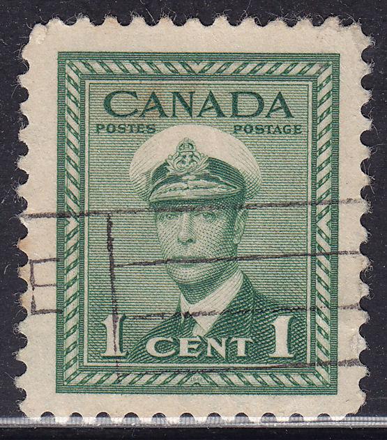 Canada 249 King George VI WWII War 1¢ 1942