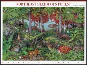 USA #3899 MNH Northeast Deciduous Forest  of 10  (FV $3.70)