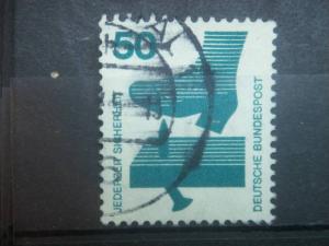 GERMANY, Federal, 1971, used 50pf, Definitive, Accident prevention. Scott 108...