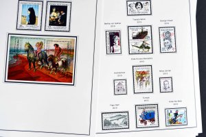 COLOR PRINTED CZECH REPUBLIC 2011-2020 STAMP ALBUM PAGES (70 illustrated pages)