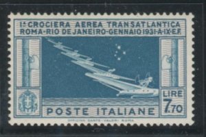 Airmail Lire 7.70 Balbo Cruise Very Cool Well Centered