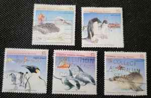 Australian Antarctic Territory,  L-76 a-e used, set of 5 singles, SCV$ 5.25