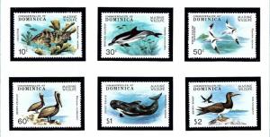 Dominica 618-23 MNH 1973 Marine Wildlife