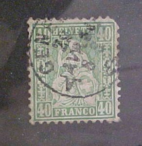 SWITZERLAND  STAMP #77 cat.$77.00 USED 