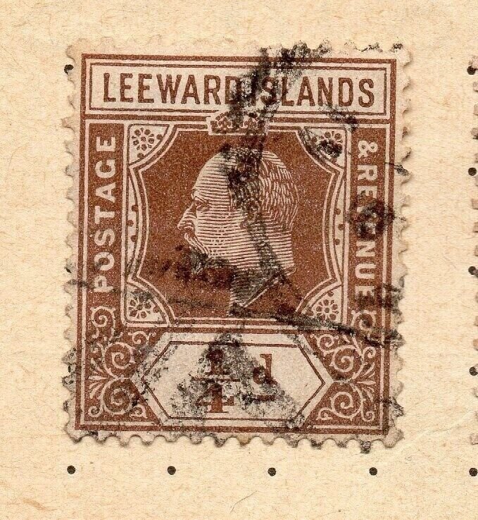 Leeward Islands 1900s Early Issue Fine Used 1/4d. NW-11906