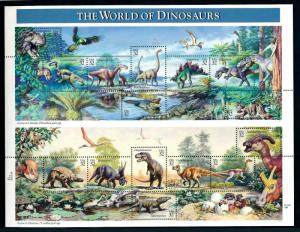 [97791] United States 1997 Prehistoric Animals Dinosaurs Sheet MNH