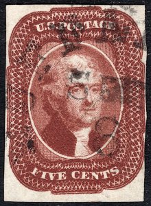 Scott 12, FRESH Color & Paper, SOUND!