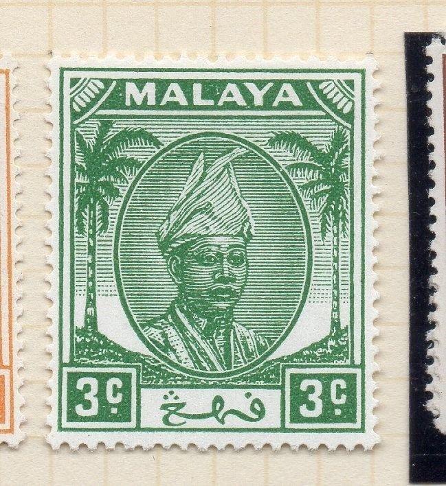 Penang Malaya 1950 Early Issue Fine Mint Hinged 3c. 029729