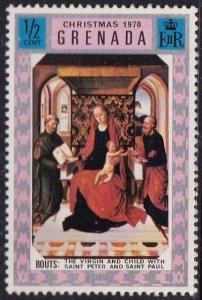 Grenada 388 (mnh) ½c Christmas: Virgin & Child by Bouts (1970)