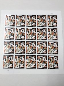 Scott 4503 JAZZ Pane of 20 US Forever  Stamps MNH 2011