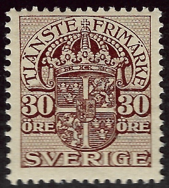 Sweden  SC O37 Mint F-VF...Worth a Close Look!!