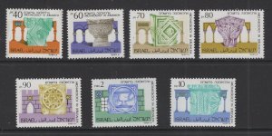 Israel #1014-20 (1988-90 Archeology definitive set) VFMNH CV $7.75