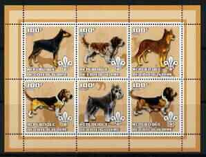 IVORY COAST - 2002 - Dogs #1 - Perf 6v Sheet - M N H - Private Issue