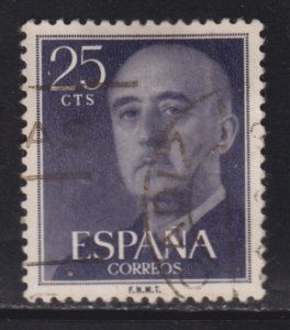 Spain 818 General Francisco Franco 1954