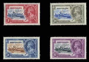 Basutoland #11-14S (SG 11-14s) Cat£150, 1935 Silver Jubilee, set of four, pe...