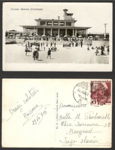 ROMANIA TO YUGOSLAVIA  - POSTCARD, CONSTANTA - 1935.