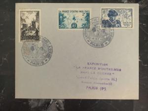 1940 paris France cover Stamp Exposition