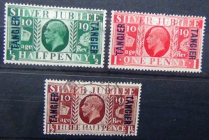 Tangier 1935 Silver Jubilee set Used