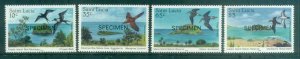 St Lucia 1985 Nature Reserves, Birds in Habitats SPECIMEN MLH