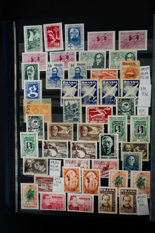 Brazil 1930s to 1990s Stamp Collection