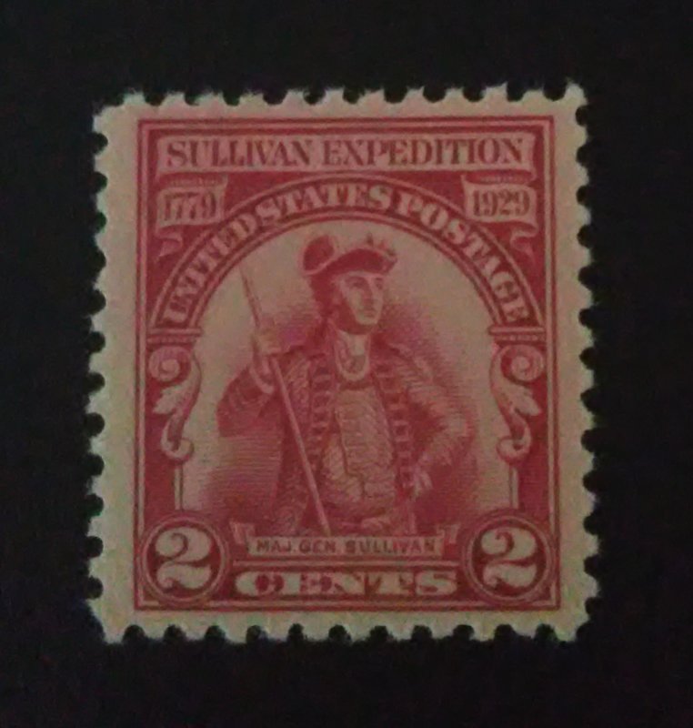 StampGeek Scott #657 Sullivan Expedition MINT, XTRA FINE, NH, OG  BIG MARGINS!!