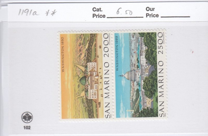 San Marino 1190-1 Washington mnh