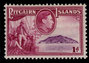 PITCAIRN ISLANDS GVI SG2, 1d mauve & magenta, M MINT. 