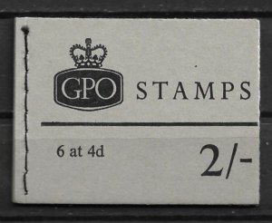 1969 Great Britain Bk85 with panes Scott #MH7a & MH7b MNH