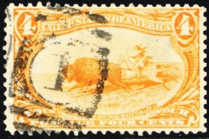 287, Used 4¢ VF/XF Well Centered Stamp -- Stuart Katz