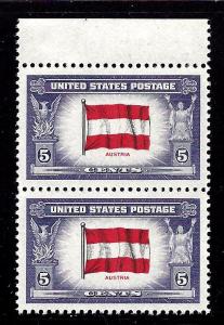 919 Mint,OG,NH... Pair... SCV $0.60