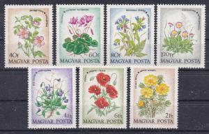 Hungary 2240-46 MNH 1973 1973 Flowers