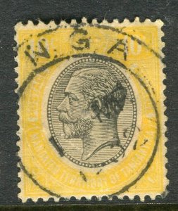 BRITISH KUT TANGANYIKA; 1927 early GV Portrait issue used Shade of 10c. Postmark