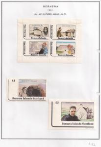 SCOTLAND - BERNERA - 1981 - Cultures - 4v Perf, Min, D/L Sheets - MLH