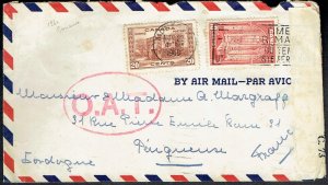 CANADA 1940 Onward Air Transmission - OAT airmail cover - 37530