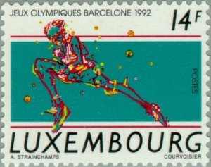 Luxembourg 1992 MNH Stamps Scott 872 Sport Olympic Games Art