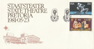 South Africa Scott 546-7 FDC - Opening of State Theatre