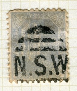 NEW SOUTH WALES; 1890-91 early classic QV issue fine used 2.5d value