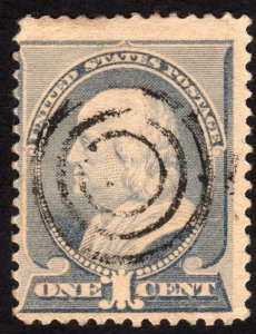 1887, US, 1c, Used, Benjamin Franklin, Sc 212