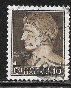 Italy 215: 10c Augustus Caesar, used, F-VF